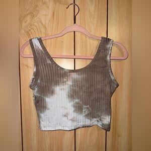 Tie dye Cropped Ribbed Tank